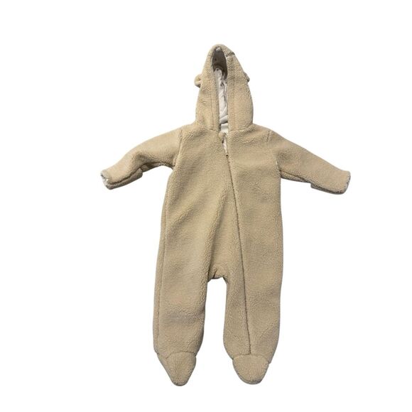 Petit Maison x Nono bunting unisex 6 months fuzzy fleece one piece w/hood & ears - Picture 1 of 6